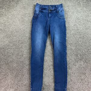 Tissini Jeans Womens 24 Blue Stretch Denim Columbian Butt Ladies